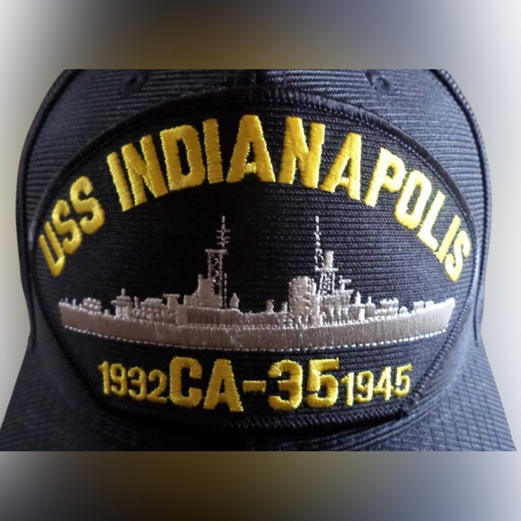 USS INDIANAPOLIS CA-35  Patch Hat Baseball Cap Adj - Picture 3 of 6